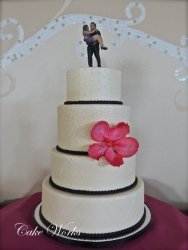 Pink Orchid on Buttercream