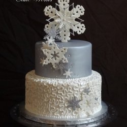 Snowflakes on Silver Wedding